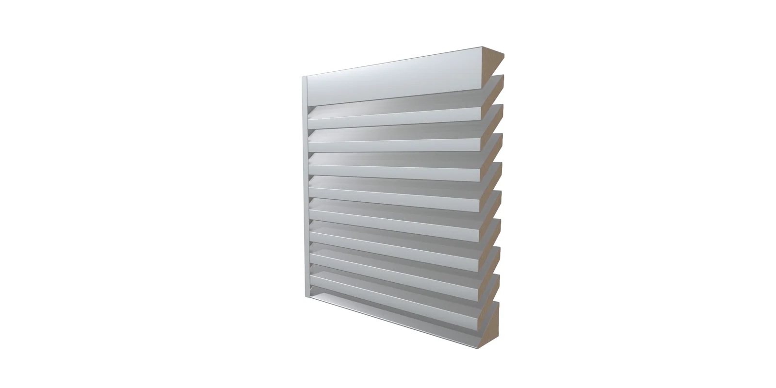 Construction Specialties, CS, A6390 Acoustic Louver, airflow efficiency, acoustic louver,