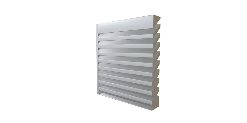 Construction Specialties, CS, A6390 Acoustic Louver, airflow efficiency, acoustic louver,